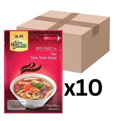 Produktbild von 3er-Pack Asian Home Gourmet Thai Tom Yum Suppenpaste 50g