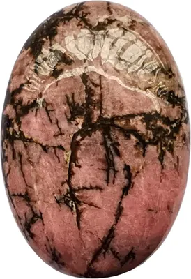Productafbeelding van Natural rhodonite care stones, oval palm bags, healing crystal, massage spa energy stone