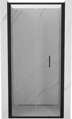 Image de Mexen Exo Porte de douche 90x200cm, transparente, noire, pliante