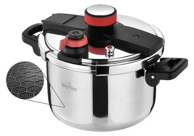 Image de Autocuiseur avec couvercle 8L Tous feux dont induction Acier inoxydable Swiss Haus SH-PCR8L