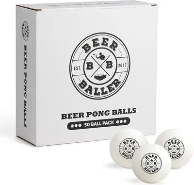 Productafbeelding van Beer pong ballen - 50 hoogwaardige beerpongballen - Wedstrijdballen van de Beerpong Bundesliga - Tafeltennisballen
