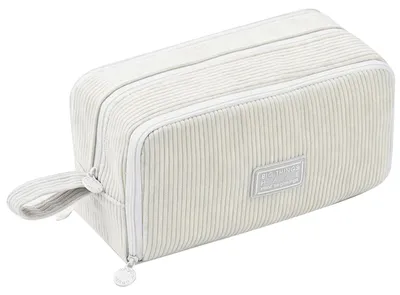 Image de Grande trousse avec 3 compartiments - Beige