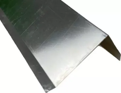 Produktbild von 1 m Ortgang Flachdach Zuschnitt 30 cm Winkel 90 ° Alu Natur ( Skizze beachten )