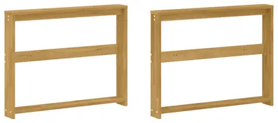 Immagine prodotto di vidaXL Braccioli modulari, 2 pezzi, bianco, 78,5 x 10 x 61 cm, legno massello di acacia