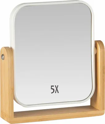 Image de Miroir carré en bambou white andrea house