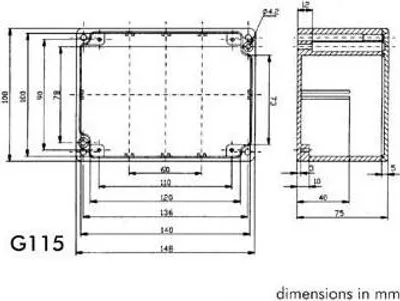 Produktbild von Velleman G115, Aluminium, Grau