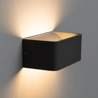 Produktbild von LED 6W Graue Wandleuchte 20 cm - Quadra
