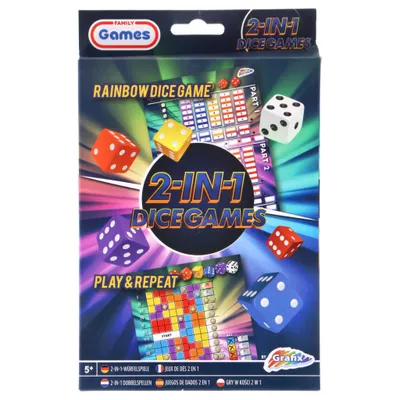 Image de Grafix Dice Games 2in1 (cubes arc-en-ciel et répétition)
