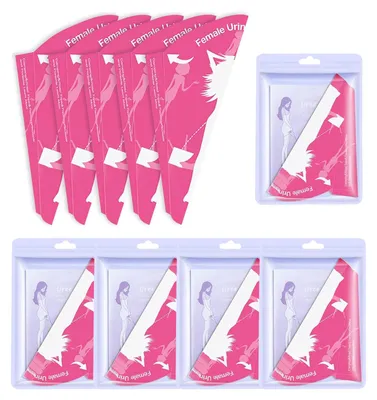 Urinal für Frauen, 50 Stück, Einweg, rosa, tragbar