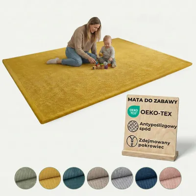 Zdjęcie produktu dla Pillows24 - Mata dla dzieci 150×200 cm | 3 cm grubości | Mata podłogowa do zabawy i raczkowania | Antypoślizgowa, łatwa w czyszczeniu | Dla dziecka