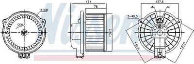 Produktbild von NISSENS 87717 Innenraumgebläse