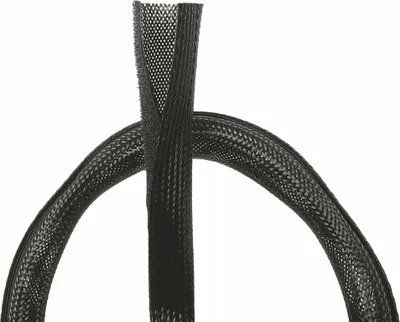 Image de Goulotte flexible avec velcro, noir, Ø32mm - longueur : 2,00 m