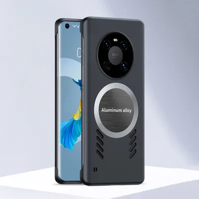 Produktbild von Huawei Mate 40 Hülle, Frameless PC Matt Kühlabdeckung Loch Wärmeableitung Schutzhülle für Huawei Mate 40 Schwarz