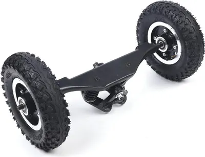 Zdjęcie produktu dla Samobalansująca hulajnoga/hoverboard – zestaw opon i uchwytów – koła 20,32 cm – zestaw 2 szt. – stop aluminium – oś 60 cm – nośność 100 kg – czarny