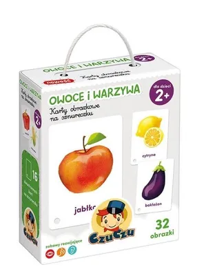 Obrázek produktu pro Karty obrazkowe Owoce i warzywa dla dzieci CzuCzu