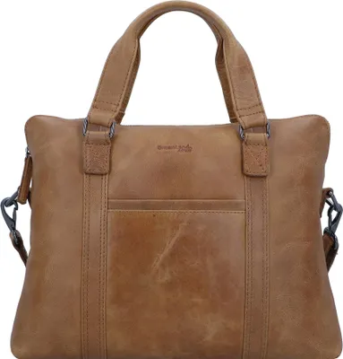 Produktbild von Greenland Nature Light Aktentasche Leder 38 cm Laptopfach