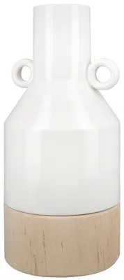 Zdjęcie produktu dla Wazon/Butelka "Blanco", porcelana, biały, zestaw 2 szt., długość: 10,5 cm, szerokość: 11 cm, wysokość: 23,5 cm, numer artykułu: 50742, kod kreskowy: 4063387507421