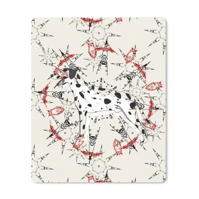 Produktbild von MuchoWow® Mauspad Mousepad Abstrakt - Hund - Muster - Dalmatiner 30x40 cm - Mousepads - Maus Mat - Pad - Mausunterlage - Mausmatten