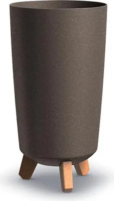 Produktbild von Prosperplast Blumentopf GRACIA TUBUS SLIM Eco Wood Kaffee 19,5 cm