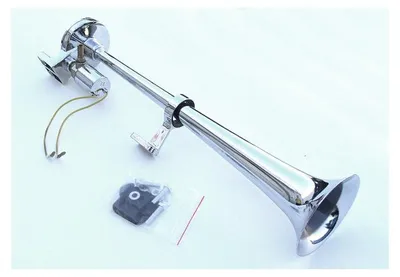 Image de Klaxon simple 12–24 V pour voitures, jeeps, camionnettes, camions – 43 cm