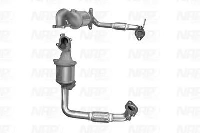 Produktbild von NAP carparts Katalysator Kat für FORD Fiesta Mk6 Schrägheck (JA8, JR8) bis Euro 5 CAD10509