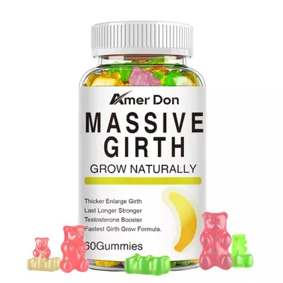 Obrázek produktu pro Massive Girth Male Enhancement (60 gumových medvídků) doplněk stravy, zdraví mužů, sexuální výkonnost
