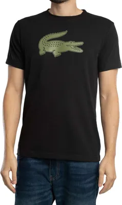 Produktbild von Lacoste Ultra Dry Logo Sport-T-Shirt, Schwarz M