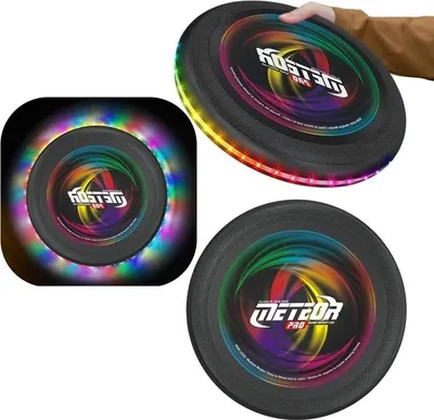 Zdjęcie produktu dla Latający frisbee UFO LED, 12 kolorów pierścieni