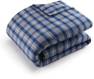 Obrázok produktu pre Sada posteľnej bielizne z flanelu s karčekovým vzorom, rozmer 155x220 cm + 80x80 cm