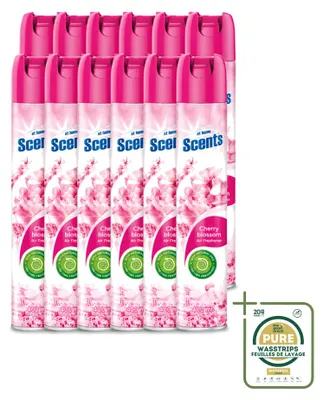 Productafbeelding van 12 x Luchtverfrisser spray - Kersenbloesem - 400 ml - Voordeelverpakking - 12 stuks