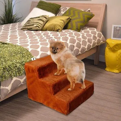 Immagine prodotto di Scala morbida e confortevole per animali domestici, ideale per cani e gatti - 42,5 x 16,6 x 11,5 cm