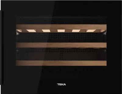 Produktbild von Teka RVI 10024 GBK, Thermoelektrische Weinkühler, Freistehend, 24 Flasche(n), 85 W, F, Schwarz