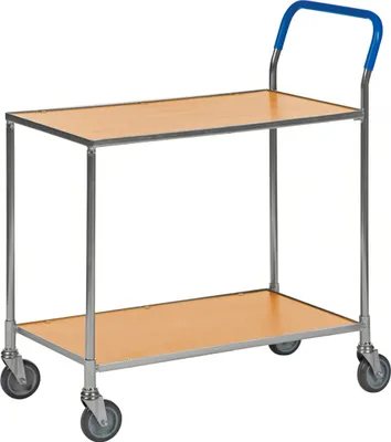 Produktbild von Kongamek Tischwagen ohne Bremse mit 760x430mm Ladefläche in Bucheoptik