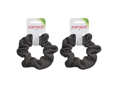 Obrázek produktu pro Zansot 2x gumičky do vlasů Scrunchie šedá