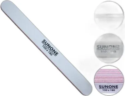 Zdjęcie produktu dla Pilnik Prosty Sunone Ziarnistość 100/180 Biały 10 Sztuk