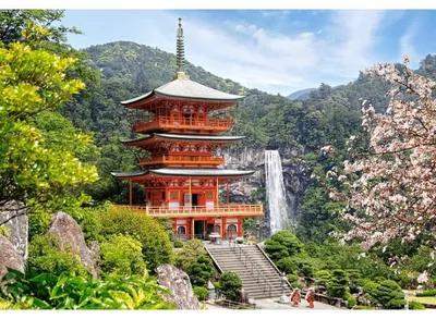 Image de Puzzle japon : temple seiganto-ji 1000 pieces - collection paysage asie et montagne - castorland
