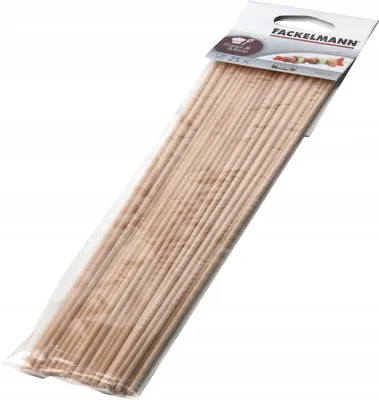 Obrázek produktu pro Patyczki do szaszłyków drewniane 30 cm 25 sztuk