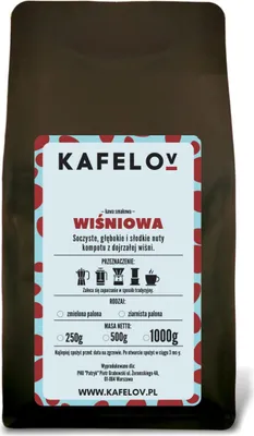 Produktbild von KAFELOV | Kaffeepulver Kirsche - 250g - Aromatisch und Süß - 100% Arabika