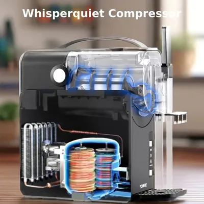 Image de Machine à granité - Fabricant de granité - Machine à boissons glacées - Appareil à sorbets - Machine à smoothies - 5 vitesses