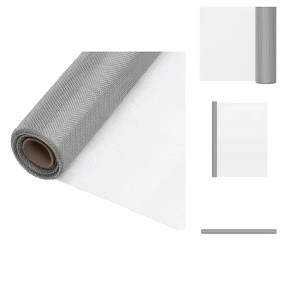 Produktbild von vidaXL Fliegengitter Edelstahl 112x2000 cm Silbern -  Zaunfelder
