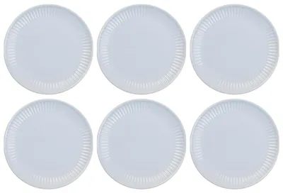 Produktbild von 6er Set Frühstücksteller Brotteller MYNTE Stillwater hellblau 19,5cm IbLaursen