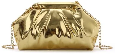 Productafbeelding van Solidchoice - Dumpling Vorm Clutch Handtas met Afneembare Schouderriem