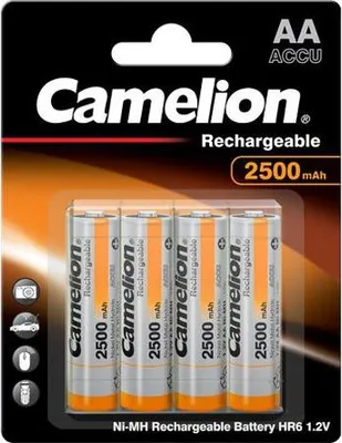 Produktbild von AA, Mignon, LR6, NiMH Akku mit bis zu 2500mAh in 4er Blisterverpackung, inklusive Aufbewahrungsbox
