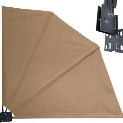 Produktbild von Famanu Balkonschirm Verstellbar - Beige, Wind- und Sichtschutz