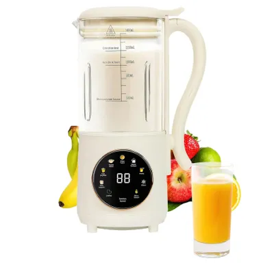 Produktbild von Multifunktionaler Nussdrinkbereiter 1400ml, 16 Klingen, Selbstreinigung, Timer bis 12h für Sojadrink, Saft und Babybrei