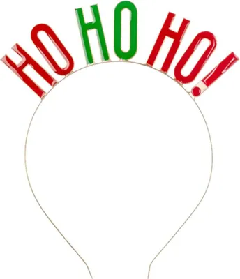 Obrázok produktu pre Vianočná čelenka kovová HO HO HO