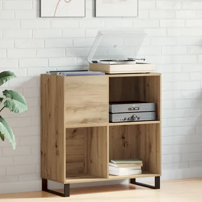 Produktbild von Schallplattenschrank Altholz 84,5x38x89 cm Holzwerkstoff, CD- & DVD-Regale DesignMöbel Neu