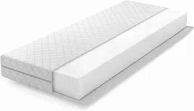 Imagen del producto de Colchón de 140x200 cm, fabricado en espuma. Altura: 10 cm. Firmeza: media (H3). Certificado . Funda lavable y desmontable. Colchón de espuma viscoelástica y espuma de poliuretano