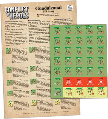 Zdjęcie produktu dla Conflict of Heroes: Guadalcanal Army Expansion - Erweiterung - Edycja ENG