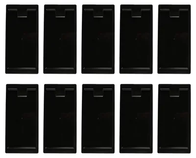 Rechnungshalter, 10er-Set, schwarz, Kunststoff, 8,2 x 3,9 x 0,4 Zoll